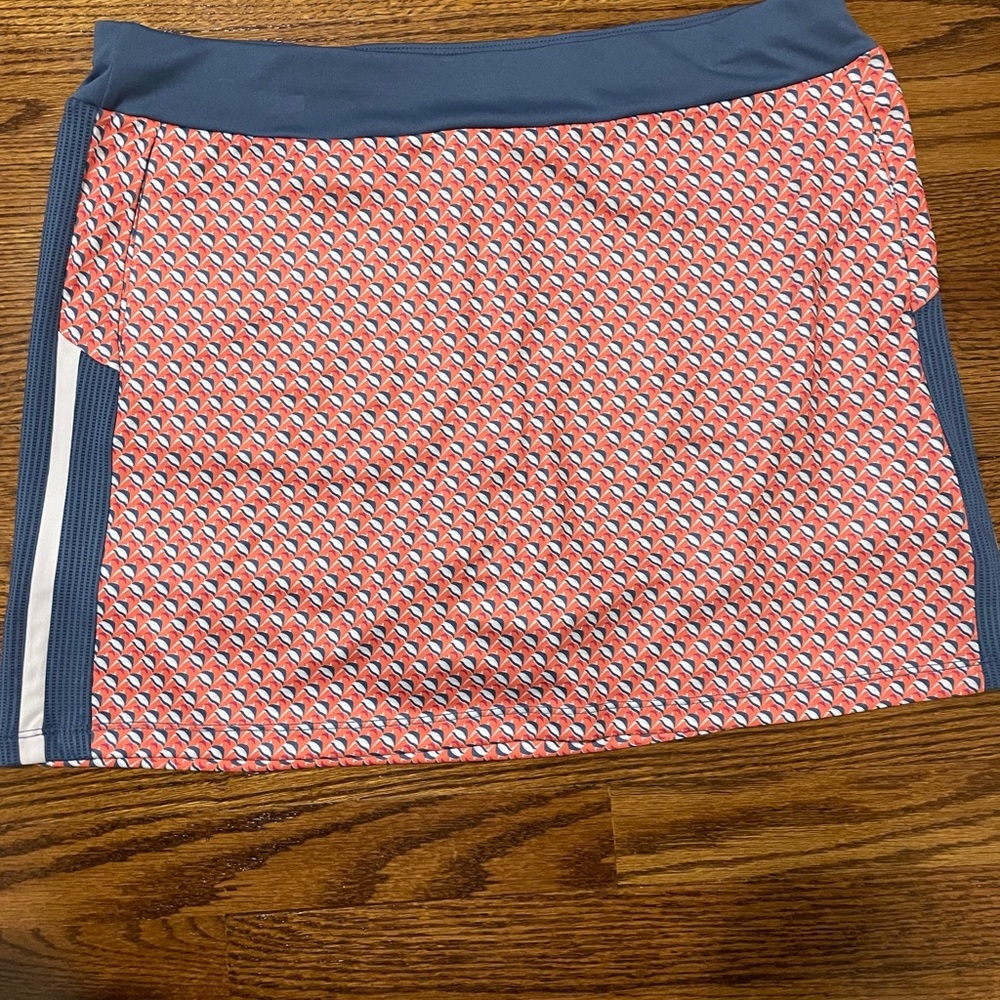 PGA Tour Women's Blue and orange Patterned Skirt